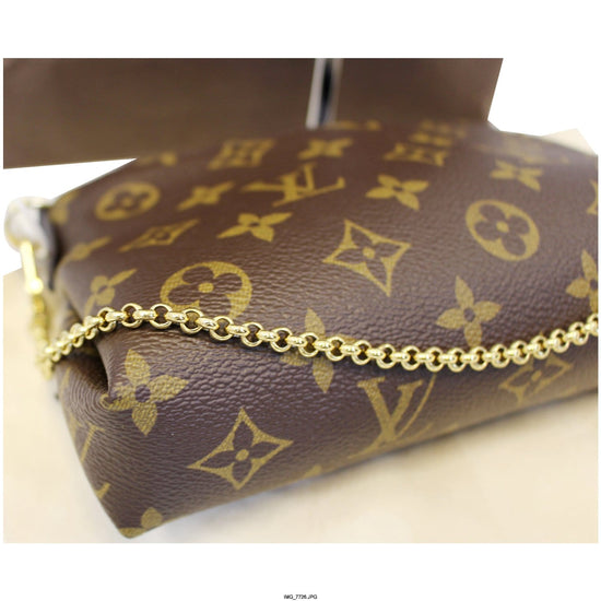 Louis Vuitton Clutch Pallas Monogram Marine Bleu in Canvas/Cowhide with  Gold-tone - US