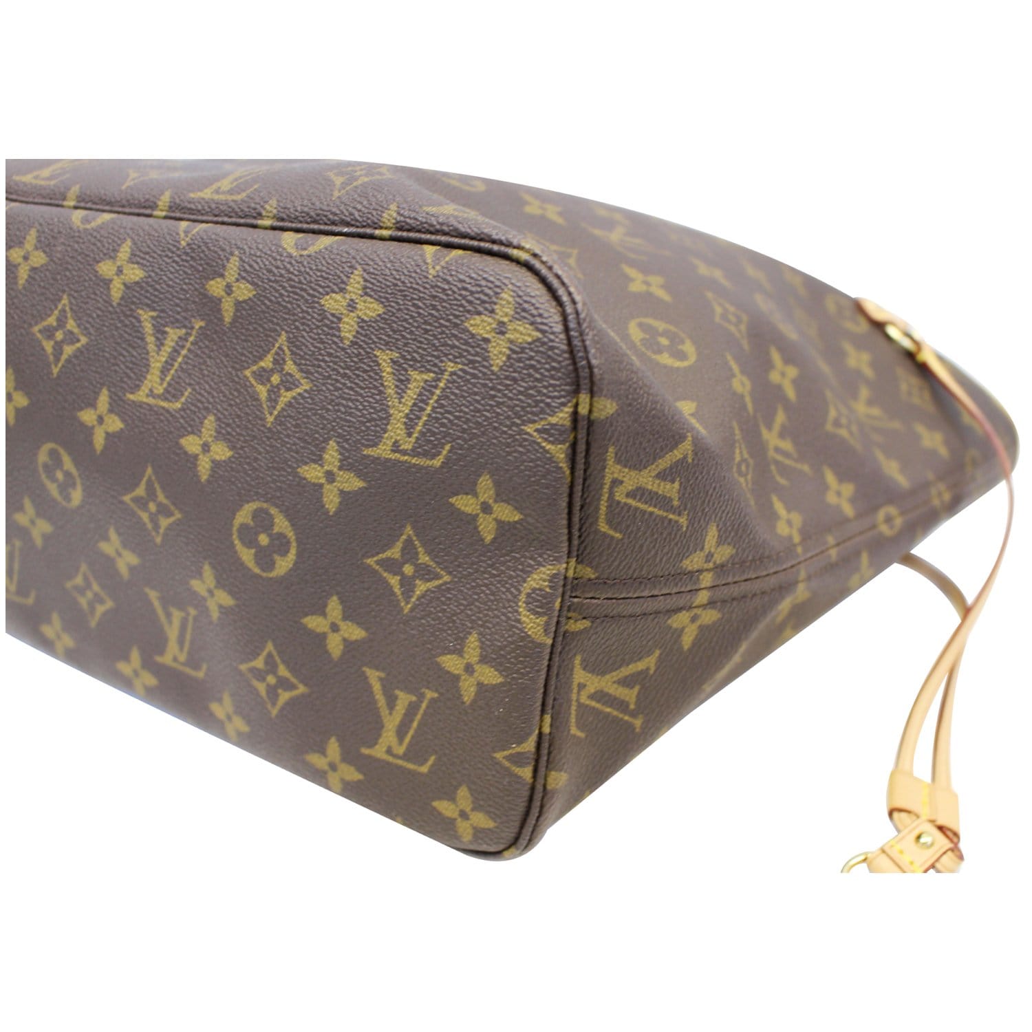 LOUIS VUITTON Neverfull MM Monogram Canvas Tote Bag Brown-US