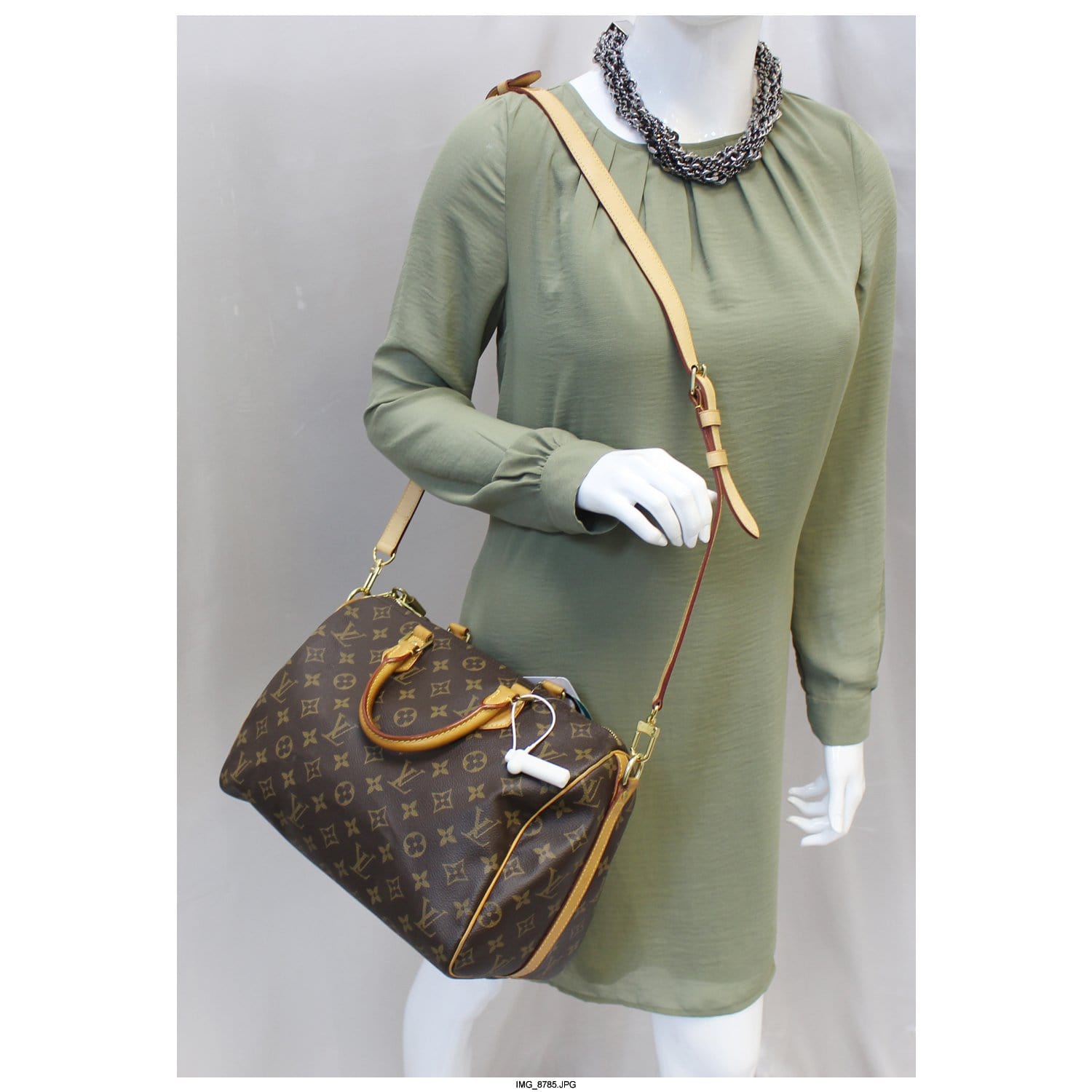 Louis Vuitton Speedy 30 Bandouliere Monogram Canvas Shoulder Bag