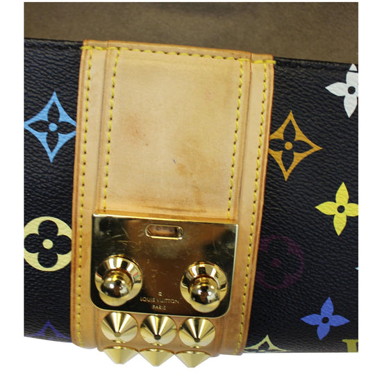 Louis Vuitton Black Multicolor Courtney Studs Pochette Clutch