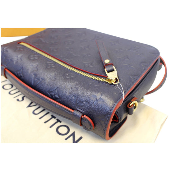 Louis Vuitton Pochette Metis Monogram Empreinte Leather Marine Rouge -  NOBLEMARS