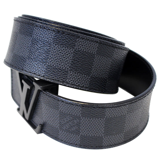 Louis Vuitton Vintage - Damier Graphie Initiales Belt - Nero Grigio -  Cintura in Pelle - Alta Qualità Luxury - Avvenice