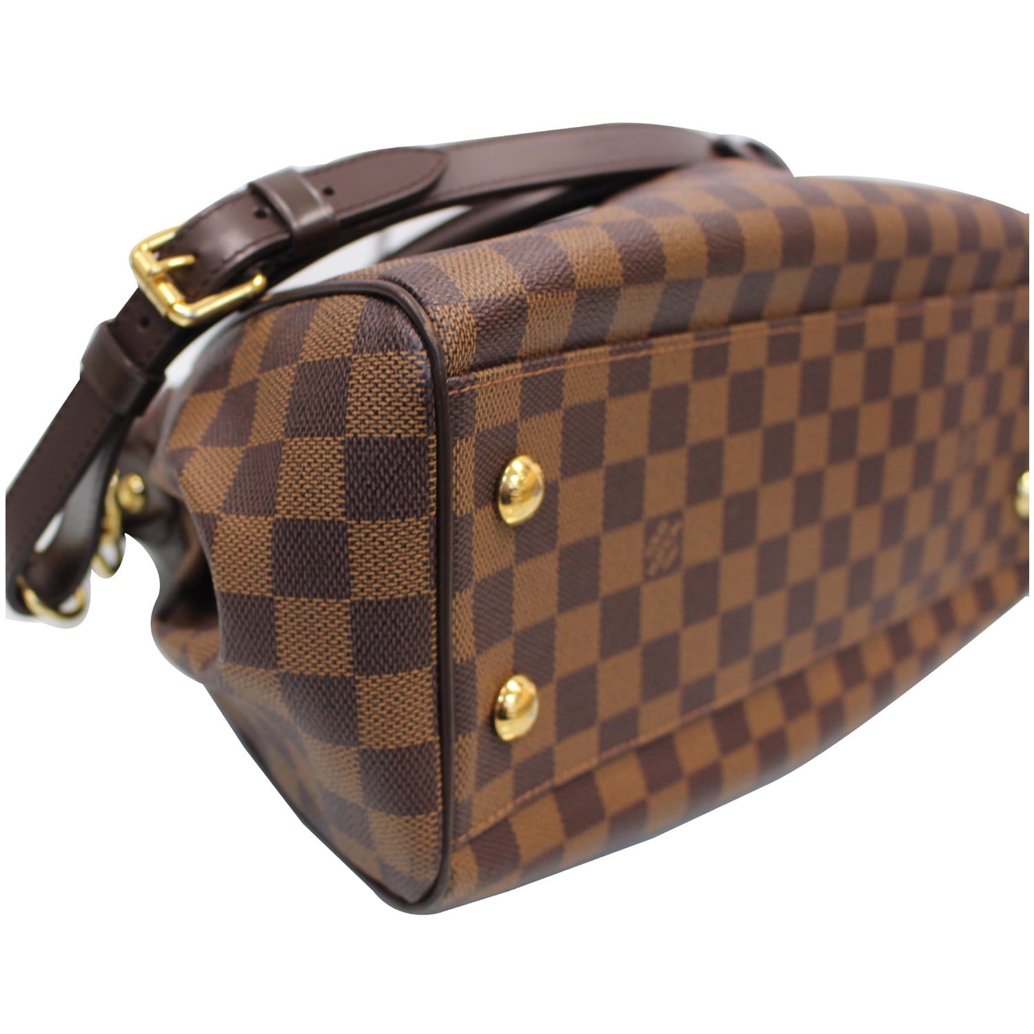 LOUIS VUITTON Trevi PM Damier Ebene Shoulder Bag Brown