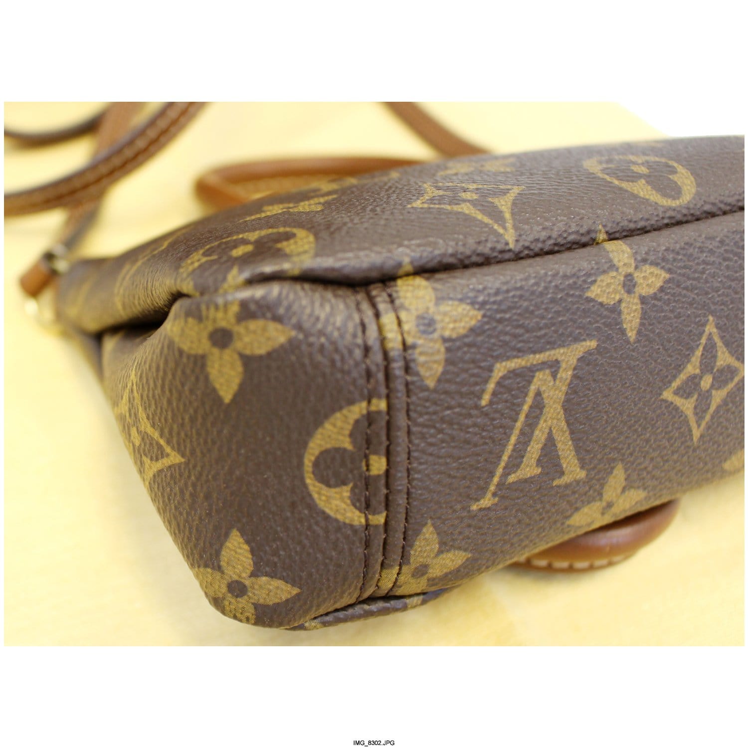 LOUIS VUITTON Nano Pallas Monogram Canvas Shoulder Crossbody Bag-US