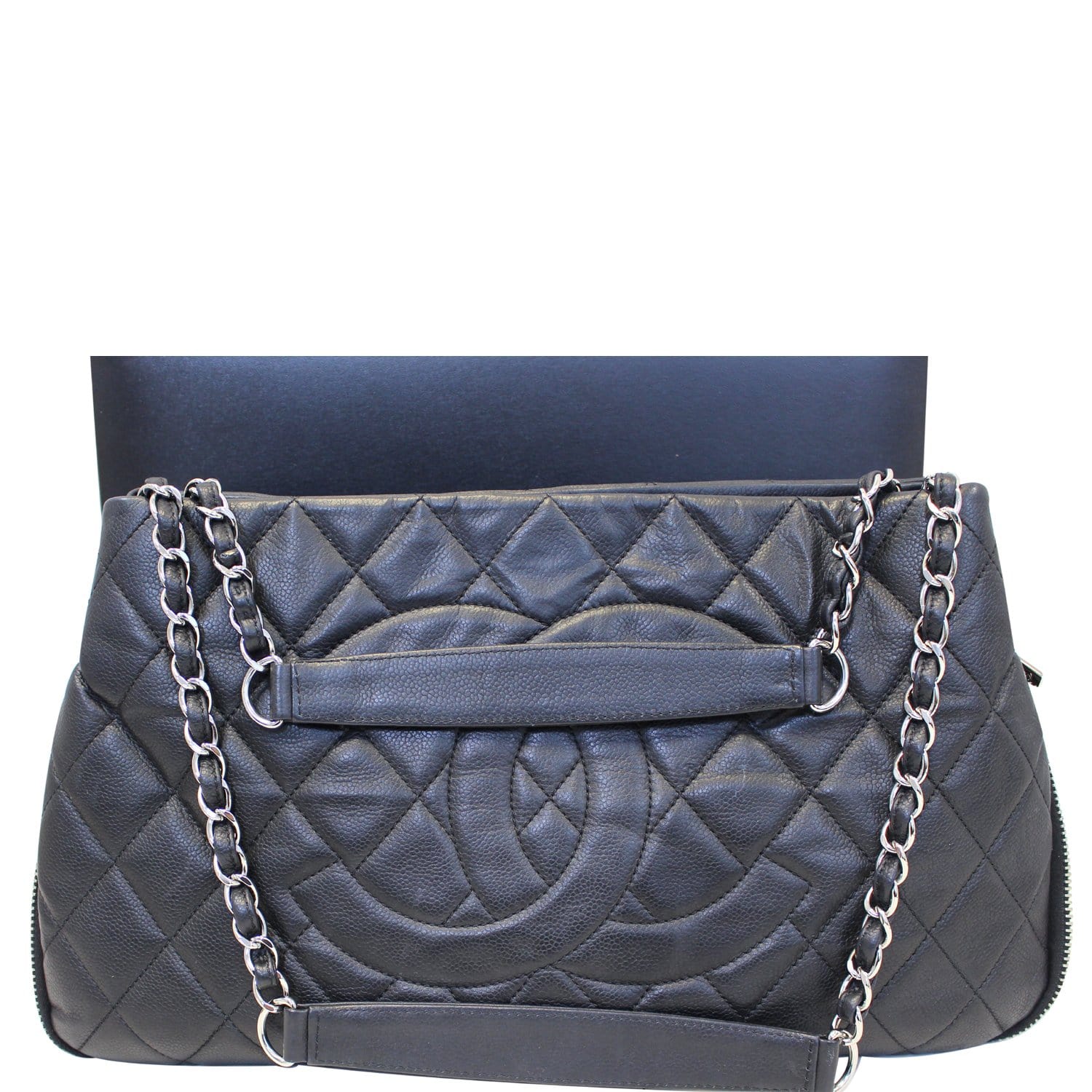 Chanel Mini Rectangular Flap Quilted Leather Shoulder Bag Black