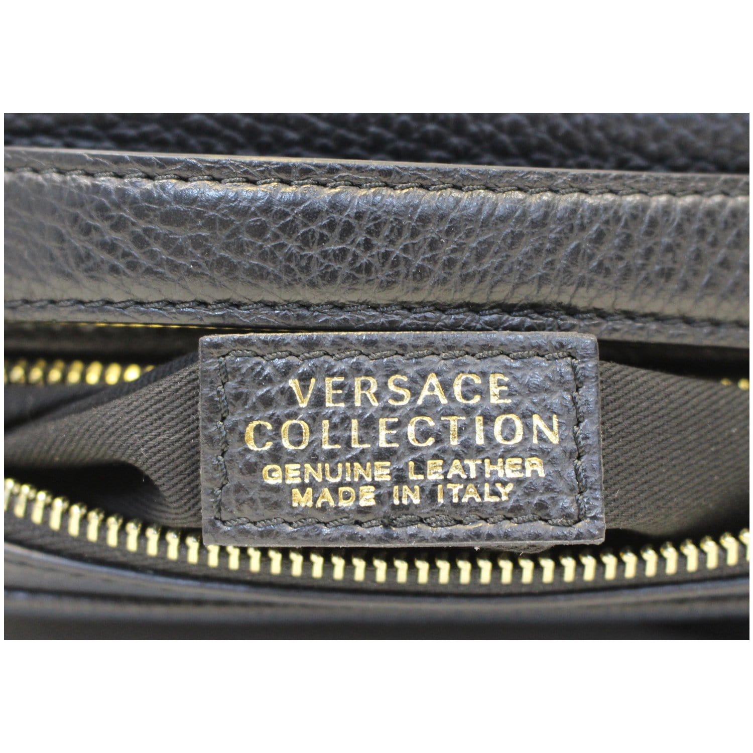 versace pebbled leather crossbody