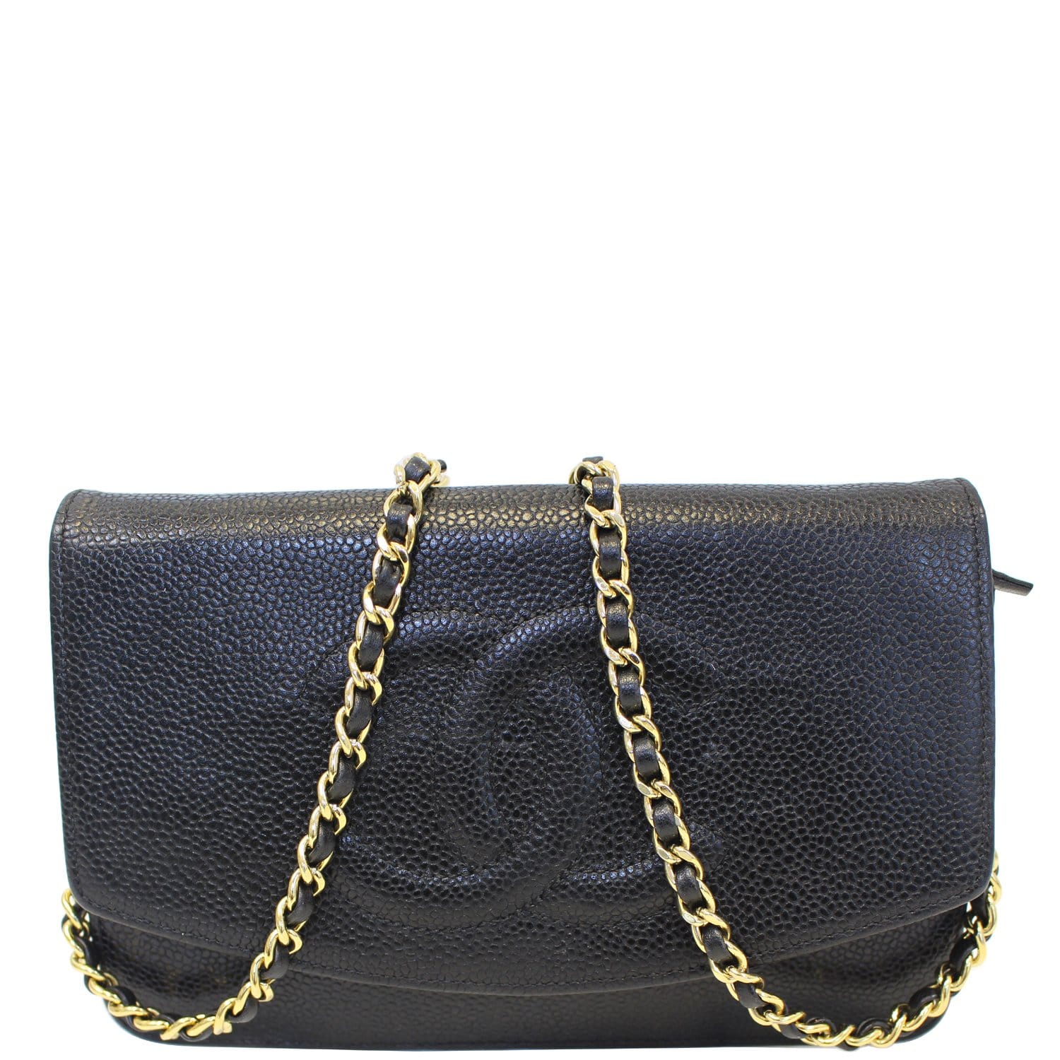 CHANEL Timeless WOC Caviar Leather Clutch Crossbody Bag Black-US