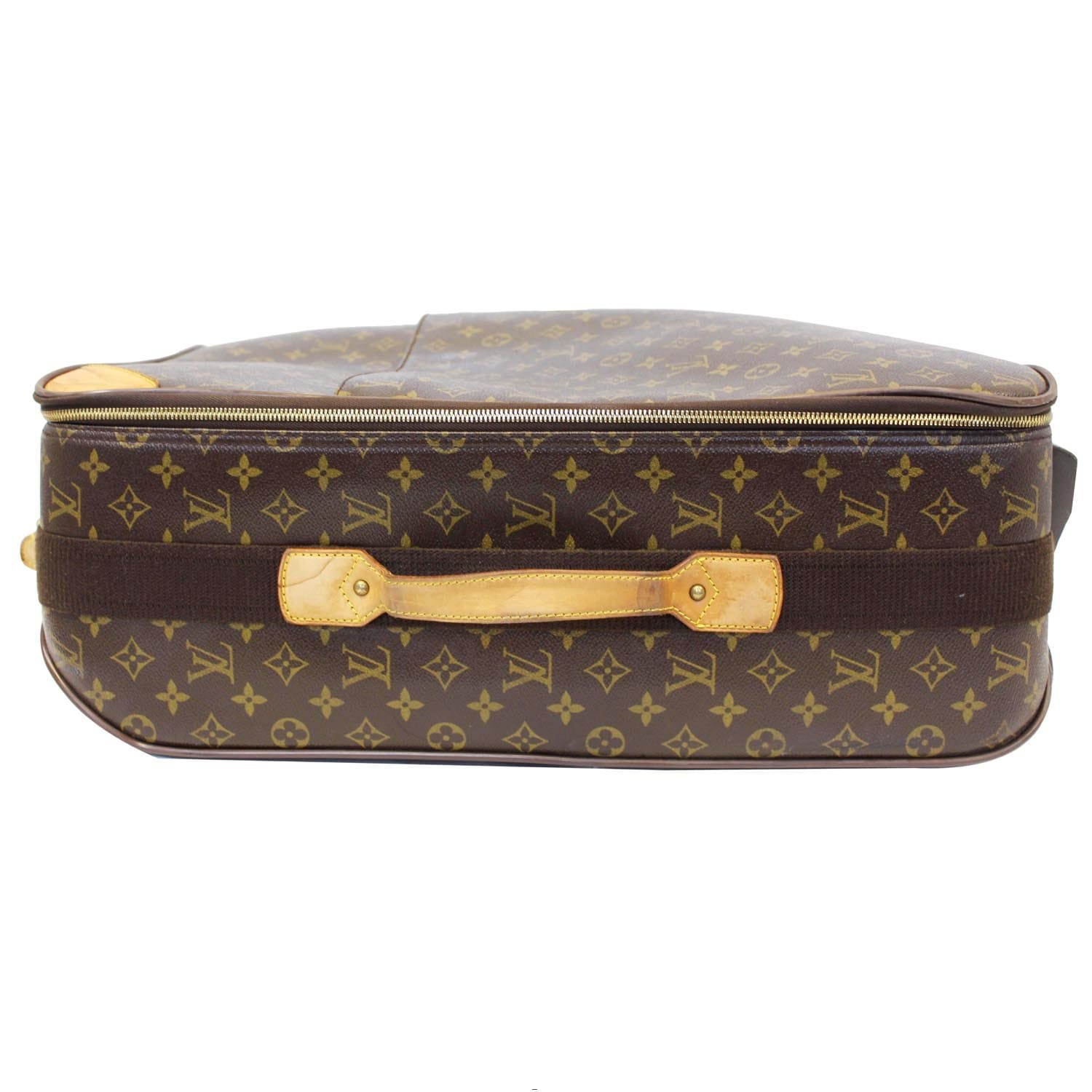 Antique Leather travel suitcase Louis Vuitton Monogram Pegase Legere 65  Suitcase.