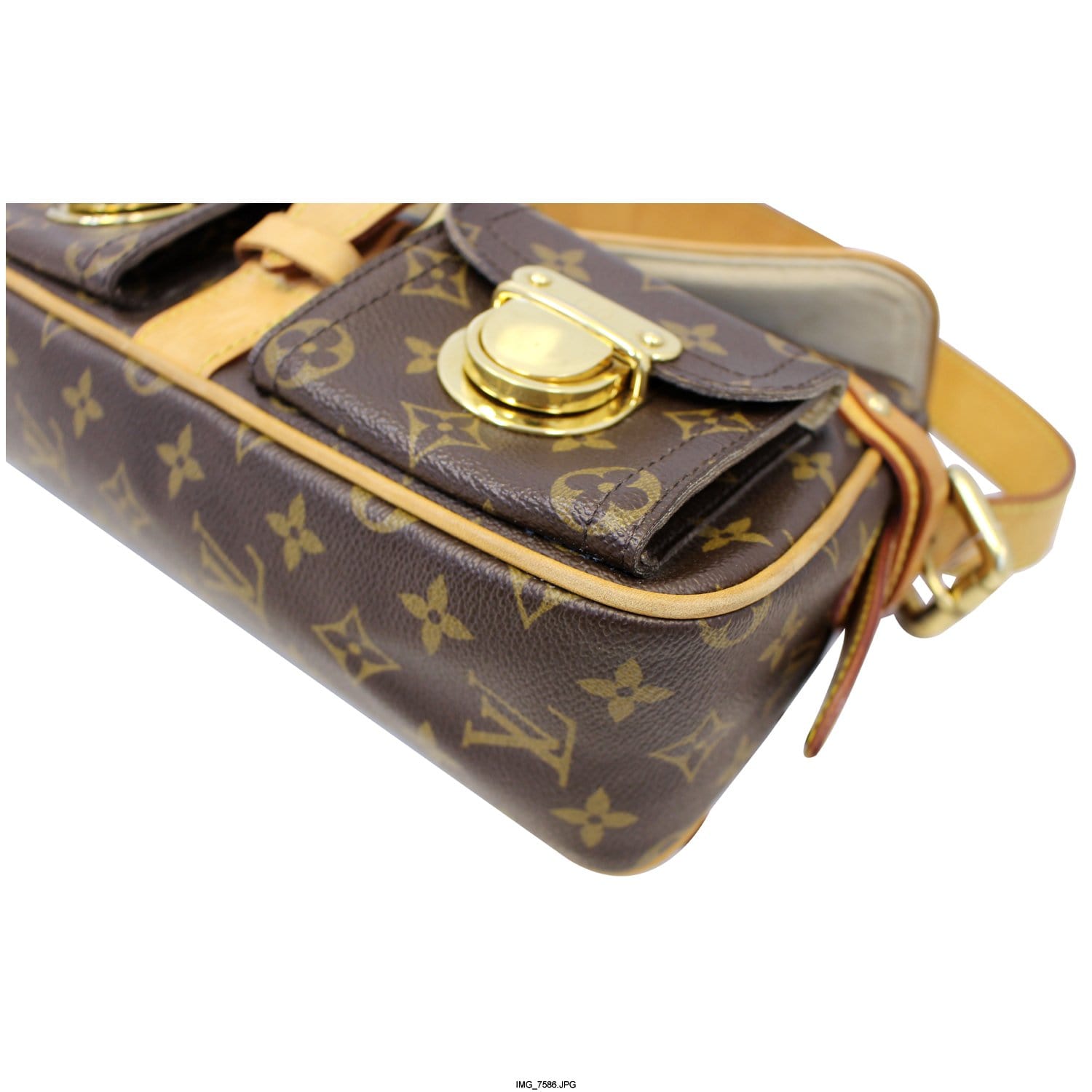 LOUIS VUITTON Hudson PM Monogram Canvas Shoulder Bag