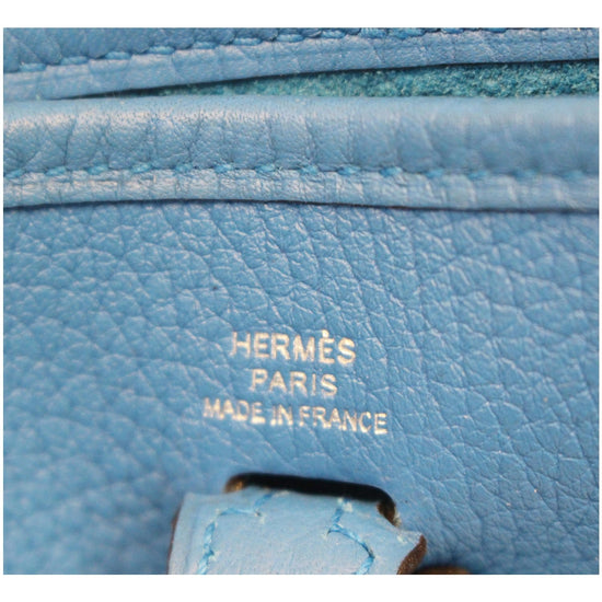 Hermes Evelyne Bag Gen III Clemence GM Blue 2243373