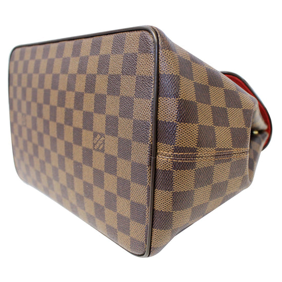 Sac à main Louis Vuitton Bergamo en toile damier enduite et cuir