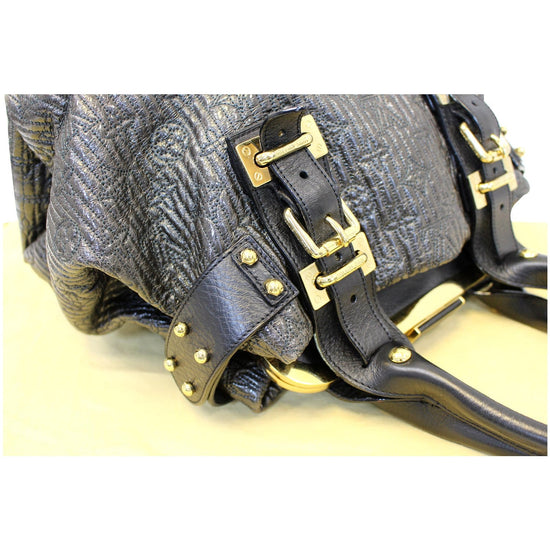 Motard handbag Louis Vuitton Black in Suede - 31395790