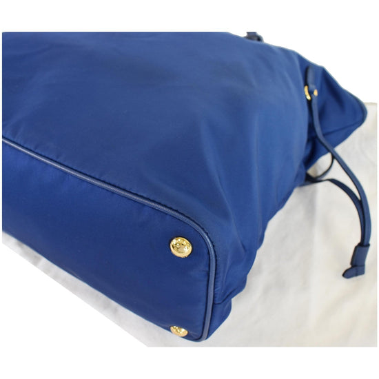 Prada Tessuto+Saffiano 2-Way bag Pervinca (light blue)