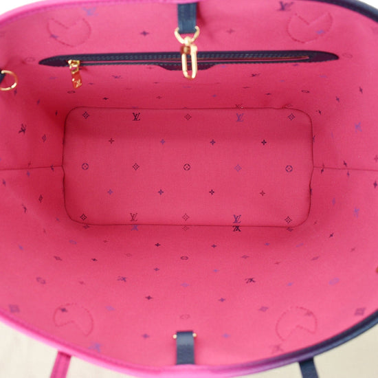 Louis Vuitton Midnight Fuchsia Neverfull MM Tote with Pouch