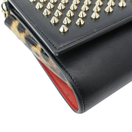 Louboutin Paloma Fold-Over Embellished Clutch Bag w/ Box - Boca Pawn