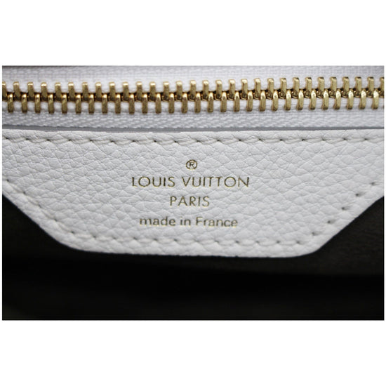 LOUIS VUITTON White Monogram Mahina Leather Solar Hobo Bag - ShopperBoard