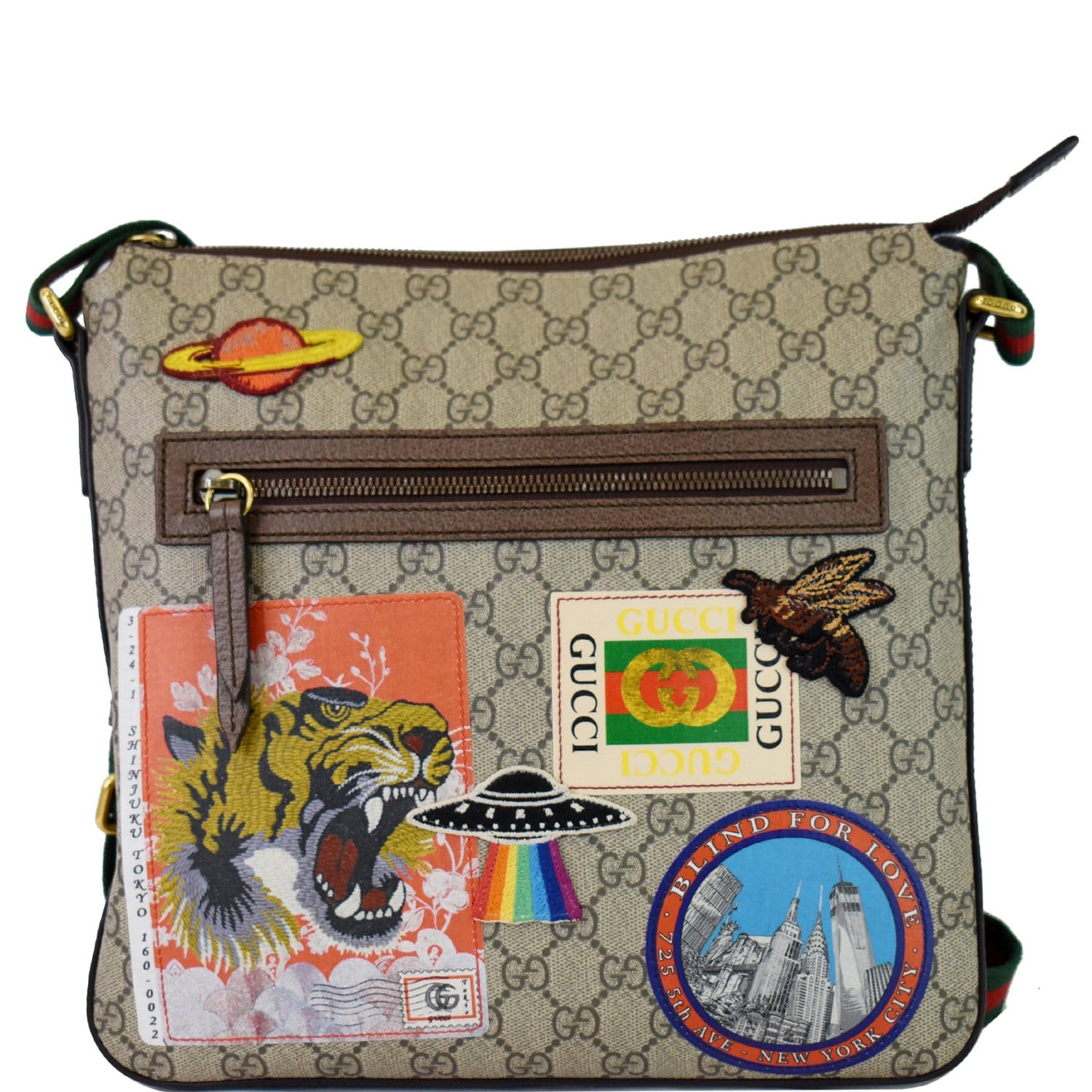 Gucci Passport Case GG Supreme Courrier Beige in Coated Canvas - MX
