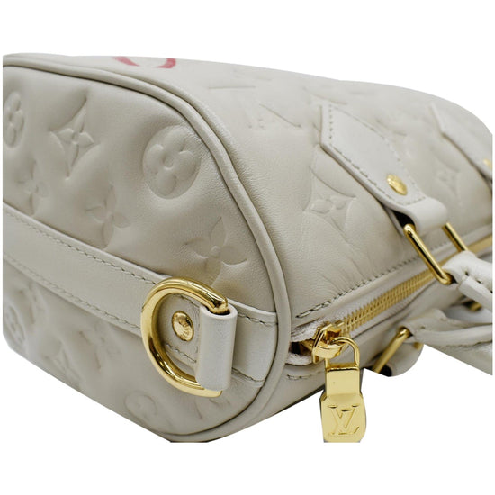 Louis Vuitton Speedy Edition limitée handbag in yellow and beige damier  canvas and beige leather, RvceShops Revival