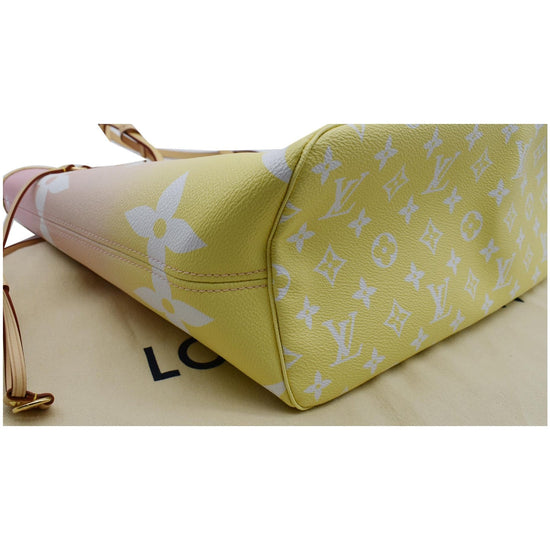 Louis Vuitton Pink & Yellow Monogram Giant By The Pool Neverfull MM, myGemma