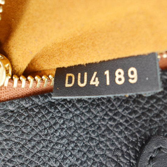 LOUIS VUITTON Onthego GM Monogram Empreinte Leather Tote Bag Black - 1