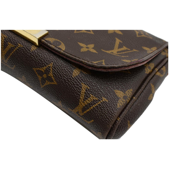 Félicie cloth clutch bag Louis Vuitton Brown in Cloth - 24596255