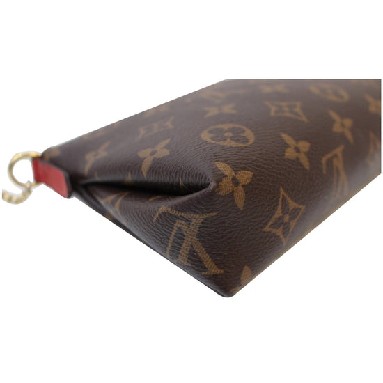 Louis Vuitton Pallas Clutch Crossbody Saffron Monogram Canvas HandBag