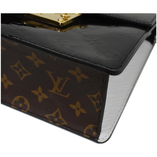 Louis Vuitton Beige/Black Grained Calfskin Leather Arch Crossbody Bag