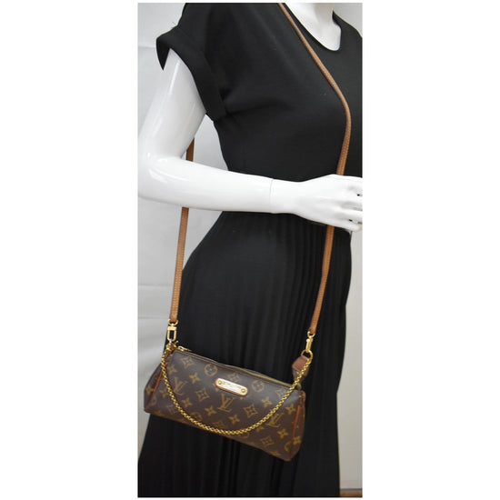 Eva cloth crossbody bag Louis Vuitton Brown in Cloth - 35652975