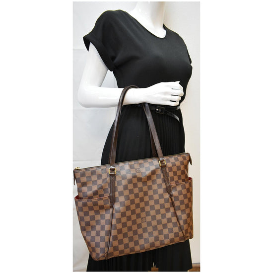 LOUIS VUITTON Totally MM Damier Ebene Shoulder Handbag