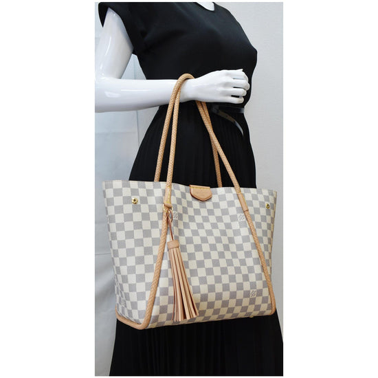 LOUIS VUITTON Damier Azur Propriano Rose Ballerine 182508