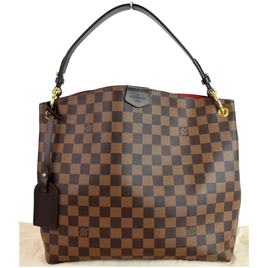 Louis Vuitton Tote Graceful Damier Ebene With Accessories PM Brown in  Canvas/Leather with Brass - US