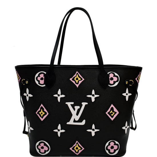 Louis Vuitton Neverfull Creme Wild at Heart Jungle Tote Pochette 15% OFF!!