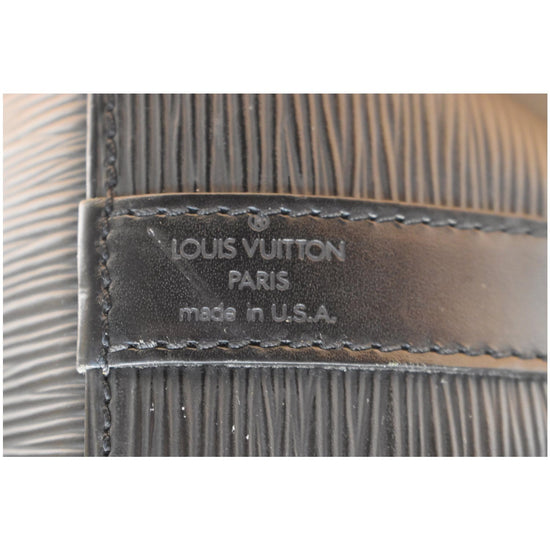 Louis Vuitton Epi Leather Petit Noé Bag - Black – The Hosta