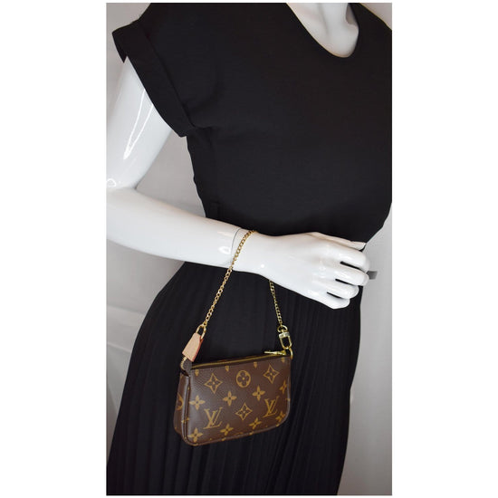 Louis Vuitton  Mini Monogram 872484 Brown Coated Canvas