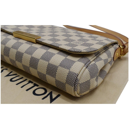 Louis-Vuitton-Damier-Azur-White-Checkered-Purse-Suede-Top-1 - Dash