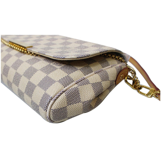 Louis Vuitton Damier Azur Favorite MM Shoulder Bag (SHF-22009) – LuxeDH