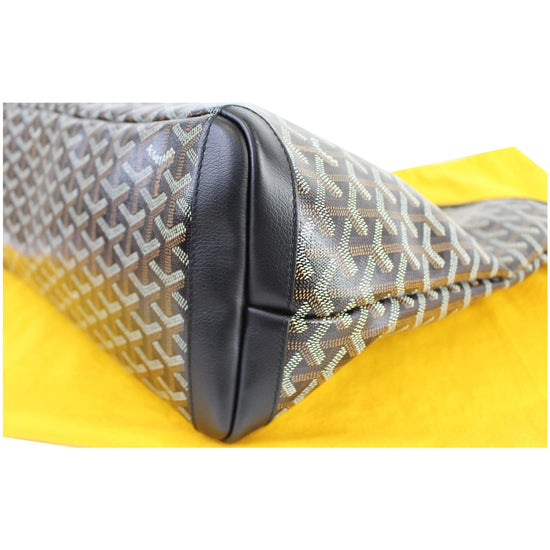 Goyard Goyardine Artois Mm Gold Black Coated Canvas Tote