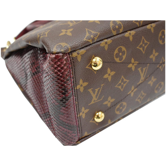 Louis Vuitton Wish Bag Monogram Suede with Python - ShopStyle