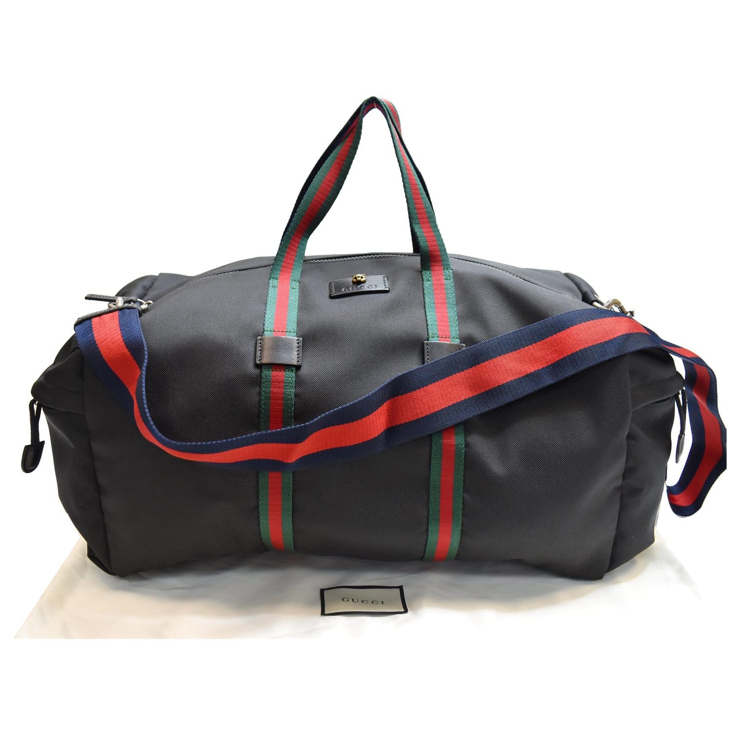 Gucci Techno Canvas Duffle Travel Bag Black | Shop at DDH
