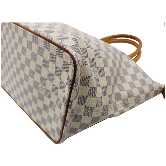 White Louis Vuitton Damier Azur Saleya GM Tote Bag – Designer Revival