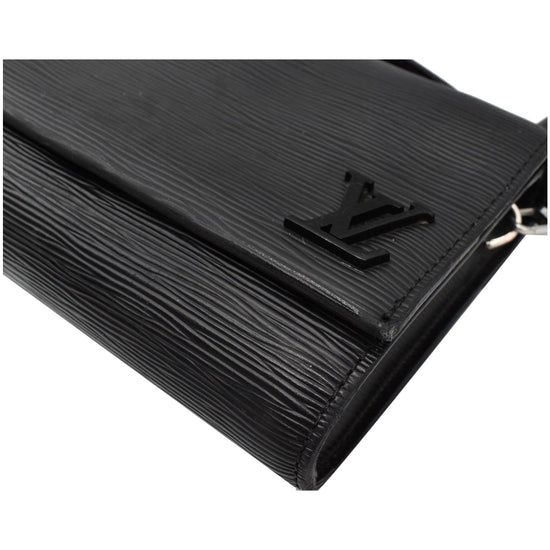 Louis Vuitton Black EPI Clery Pochette