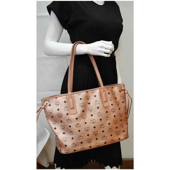 Mcm Pattern Print Reversible Liz Tote