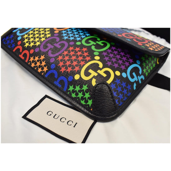 Gucci GG Supreme Monogram Canvas Black Belt Bag 598113 (PZX