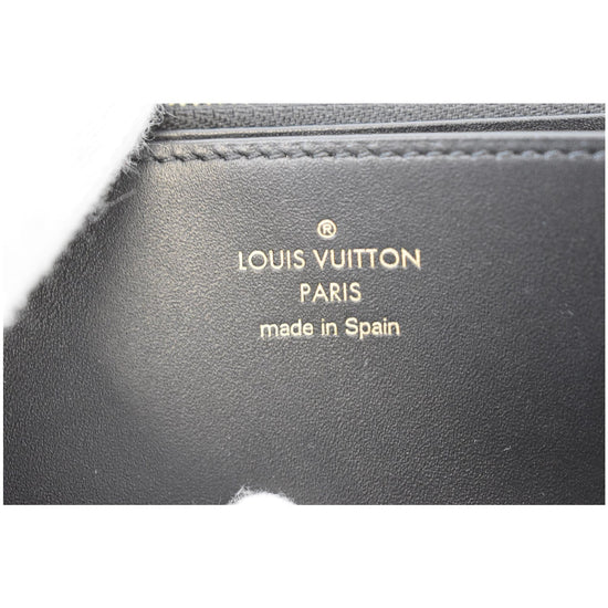 LOUIS VUITTON Transformed Damier Ebene Time Trunk Zippy Wallet Black 