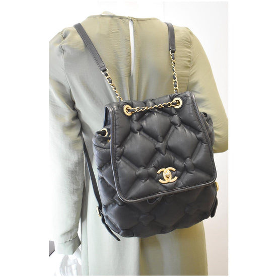 Chanel Chesterfield Quilted Calfskin Shoulder Backpack