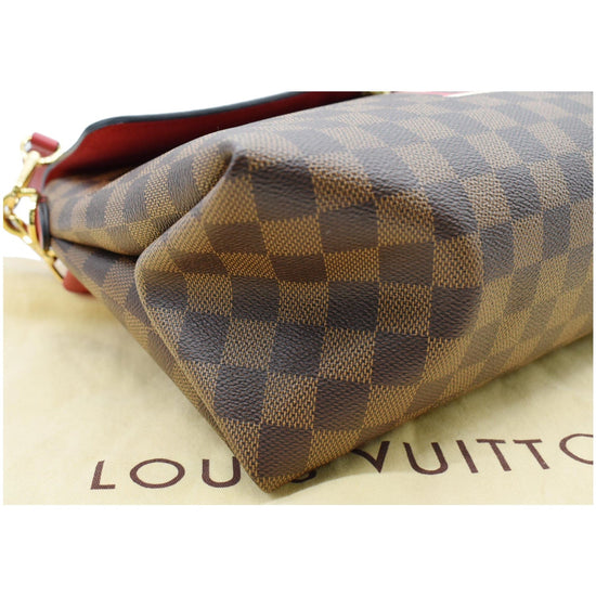 Louis Vuitton Damier Ebene Beaubourg MM Scarlet