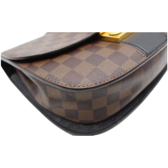 LOUIS VUITTON Damier Ebene Wight Chain Shoulder Bag N64420 LV Auth