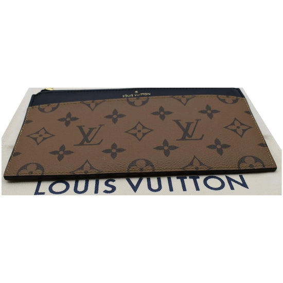 LV LV Unisex Slim Purse Black Monogram Reverse Coated Canvas Cowhide  Leather in 2023