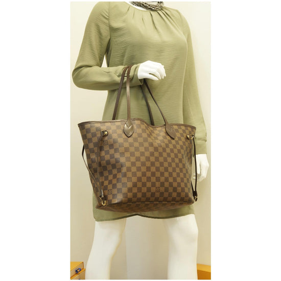 Louis Vuitton // Brown Damier Ebene Neverfull MM Tote Bag – VSP