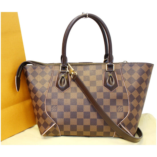 Louis Vuitton Kaisa Tote Satchel PM N51554 Damier Ebene Cerise Red Bro –  Gaby's Bags